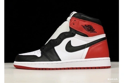 MENS “BLACK OG AIR RED WHITE JORDAN HIGH TOE”  BLACK-VARSITY 1 0810